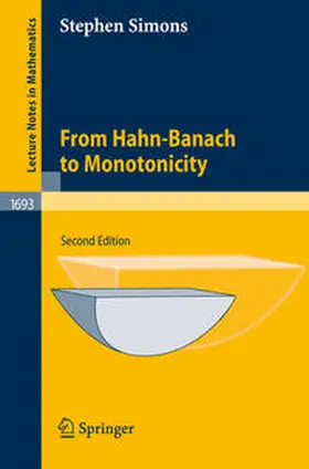 Simons |  From Hahn-Banach to Monotonicity | eBook | Sack Fachmedien