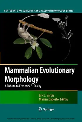 Sargis / Dagosto |  Mammalian Evolutionary Morphology | eBook | Sack Fachmedien