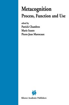 Chambres / Marescaux / Izaute |  Metacognition | Buch |  Sack Fachmedien