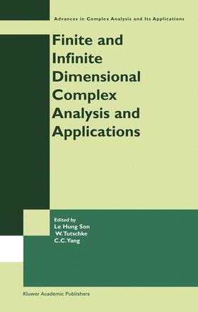 Tutschke |  Finite or Infinite Dimensional Complex Analysis and Applications | Buch |  Sack Fachmedien