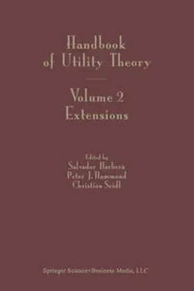 Barbera / Hammond / Seidl |  Handbook of Utility Theory | eBook | Sack Fachmedien