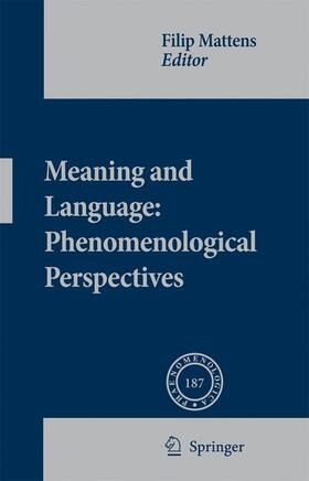 Mattens |  Meaning and Language: Phenomenological Perspectives | Buch |  Sack Fachmedien