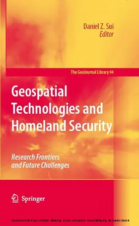 Sui |  Geospatial Technologies and Homeland Security | eBook | Sack Fachmedien