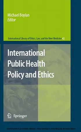 Boylan |  International Public Health Policy and Ethics | eBook | Sack Fachmedien