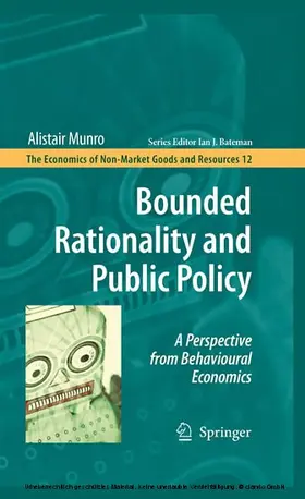 Munro |  Bounded Rationality and Public Policy | eBook | Sack Fachmedien