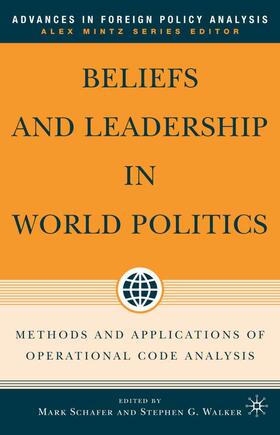 Schafer / Walker |  Beliefs and Leadership in World Politics | eBook | Sack Fachmedien