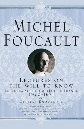 Foucault / Davidson |  Lectures on the Will to Know | Buch |  Sack Fachmedien