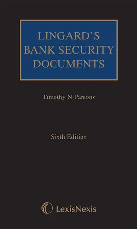 Parsons |  Lingard's Bank Security Documents | Buch |  Sack Fachmedien