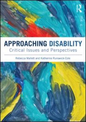 Runswick-Cole / Mallett |  Approaching Disability | Buch |  Sack Fachmedien
