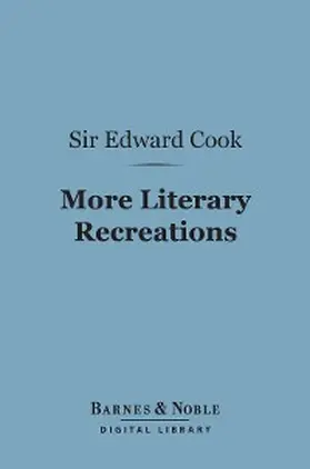 Cook |  More Literary Recreations (Barnes & Noble Digital Library) | eBook | Sack Fachmedien