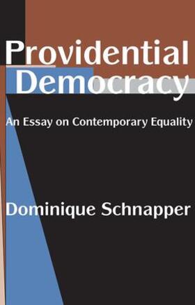 Schnapper |  Providential Democracy | Buch |  Sack Fachmedien