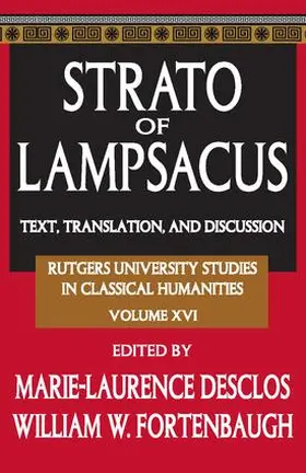 Fortenbaugh / Desclos |  Strato of Lampsacus | Buch |  Sack Fachmedien