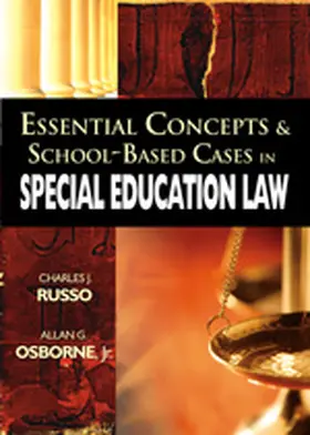 Russo / Osborne |  Essential Concepts & School-Based Cases in Special Education Law | Buch |  Sack Fachmedien