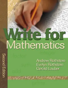 Rothstein / Lauber |  Write for Mathematics | Buch |  Sack Fachmedien