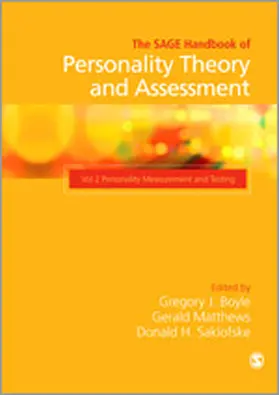 Boyle / Matthews / Saklofske, Ph.D |  The Sage Handbook of Personality Theory and Assessment, Volume 2 | Buch |  Sack Fachmedien