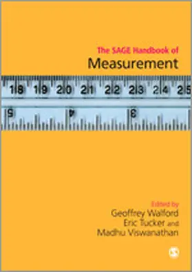 Walford / Tucker / Viswanathan |  The Sage Handbook of Measurement | Buch |  Sack Fachmedien