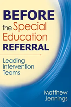 Jennings |  Before the Special Education Referral | Buch |  Sack Fachmedien