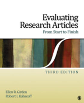 Girden / Kabacoff |  Evaluating Research Articles From Start to Finish | Buch |  Sack Fachmedien