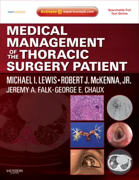 Lewis / McKenna |  Medical Management of the Thoracic Surgery Patient | Buch |  Sack Fachmedien