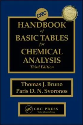 Bruno / Svoronos |  CRC Handbook of Basic Tables for Chemical Analysis | Buch |  Sack Fachmedien