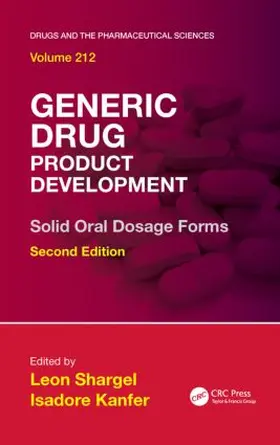 Kanfer / Shargel |  Generic Drug Product Development | Buch |  Sack Fachmedien