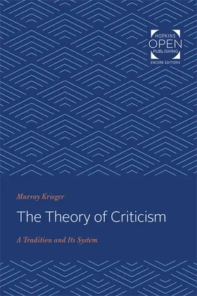 Krieger |  The Theory of Criticism | Buch |  Sack Fachmedien