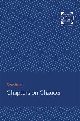 Malone |  Chapters on Chaucer | Buch |  Sack Fachmedien
