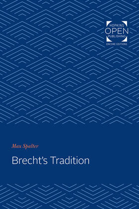 Spalter |  Brecht's Tradition | Buch |  Sack Fachmedien