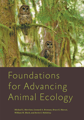 Marcot / Morrison / McKelvey |  Foundations for Advancing Animal Ecology | Buch |  Sack Fachmedien