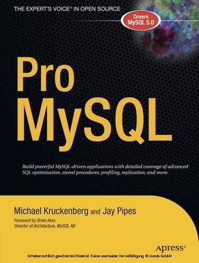 Pipes / Kruckenberg |  Pro MySQL | eBook | Sack Fachmedien