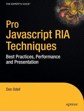 Odell |  Pro JavaScript RIA Techniques | Buch |  Sack Fachmedien
