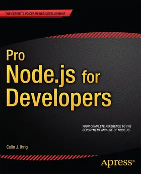 Ihrig |  Pro Node.js for Developers | Buch |  Sack Fachmedien