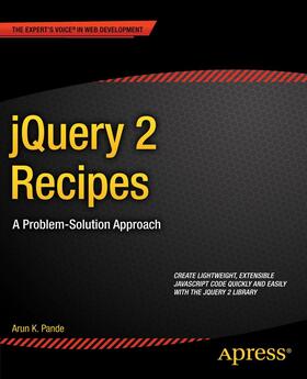Pande |  jQuery 2 Recipes | Buch |  Sack Fachmedien