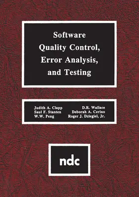 Clapp / Stanten / Peng |  Software Quality Control, Error, Analysis | eBook | Sack Fachmedien