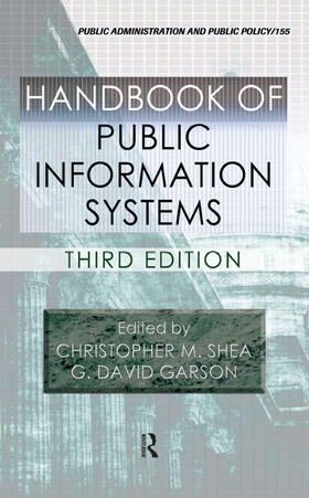 Shea / Graham / Garson |  Handbook of Public Information Systems | Buch |  Sack Fachmedien