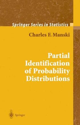 Manski | Partial Identification of Probability Distributions | Buch | 978-1-4419-1825-3 | sack.de