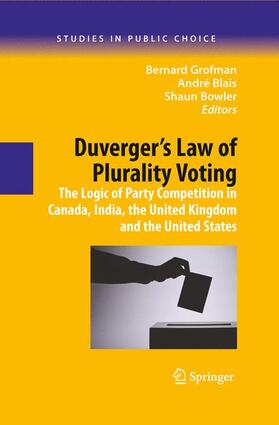 Grofman / Bowler / Blais |  Duverger's Law of Plurality Voting | Buch |  Sack Fachmedien
