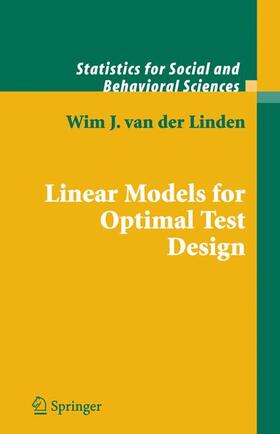 van der Linden |  Linear Models for Optimal Test Design | Buch |  Sack Fachmedien
