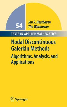 Warburton / Hesthaven |  Nodal Discontinuous Galerkin Methods | Buch |  Sack Fachmedien