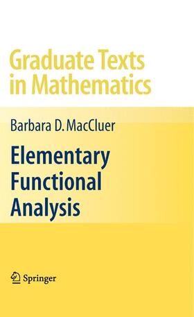 MacCluer |  Elementary Functional Analysis | Buch |  Sack Fachmedien
