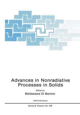 di Bartolo |  Advances in Nonradiative Processes in Solids | Buch |  Sack Fachmedien