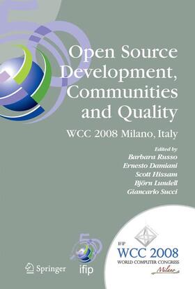 Russo / Damiani / Succi |  Open Source Development, Communities and Quality | Buch |  Sack Fachmedien