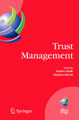 Marsh / Etalle |  Trust Management | Buch |  Sack Fachmedien