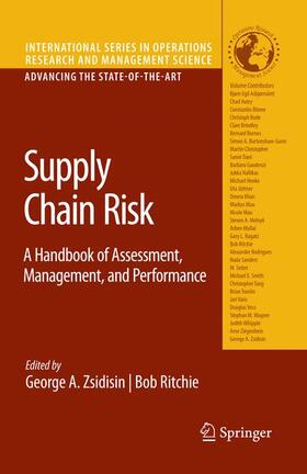 Ritchie / Zsidisin |  Supply Chain Risk | Buch |  Sack Fachmedien