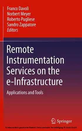 Davoli / Meyer / Pugliese |  Remote Instrumentation Services on the e-Infrastructure | eBook | Sack Fachmedien