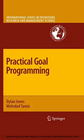 Jones / Tamiz | Practical Goal Programming | E-Book | sack.de