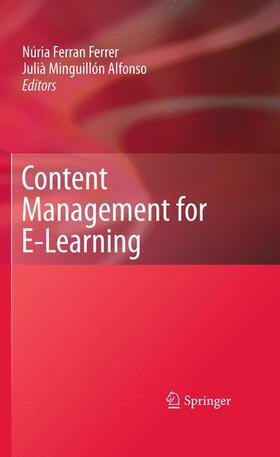 Ferrer / Alfonso |  Content Management for E-Learning | Buch |  Sack Fachmedien