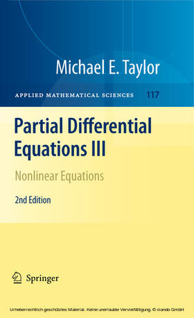 Taylor |  Partial Differential Equations III | eBook | Sack Fachmedien