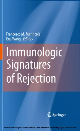 Marincola / Wang |  Immunologic Signatures of Rejection | eBook | Sack Fachmedien