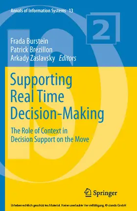 Burstein / Brézillon / Zaslavsky |  Supporting Real Time Decision-Making | eBook | Sack Fachmedien